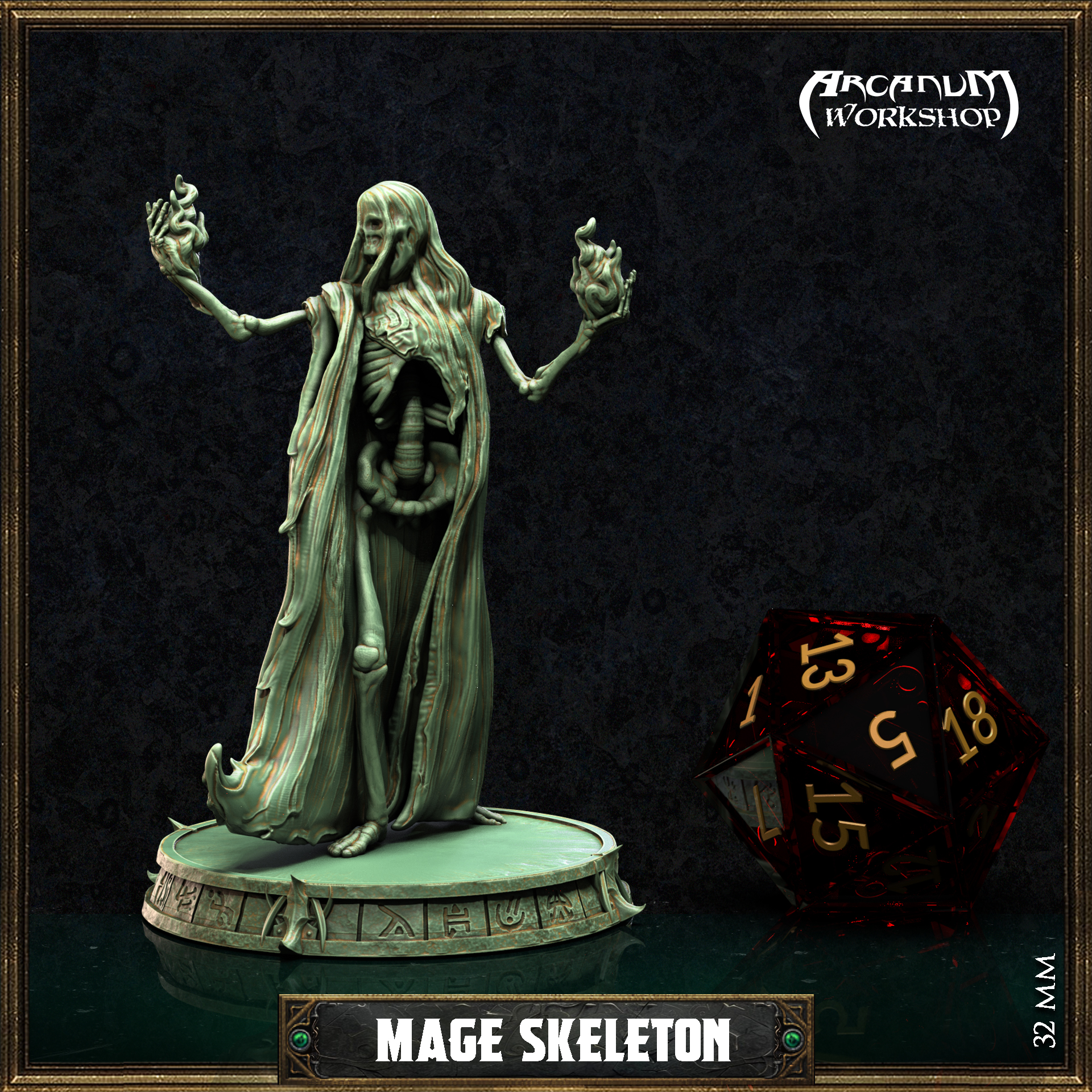 Skeleton Mage (32mm)